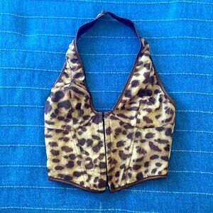 Leopard Print Crop Top